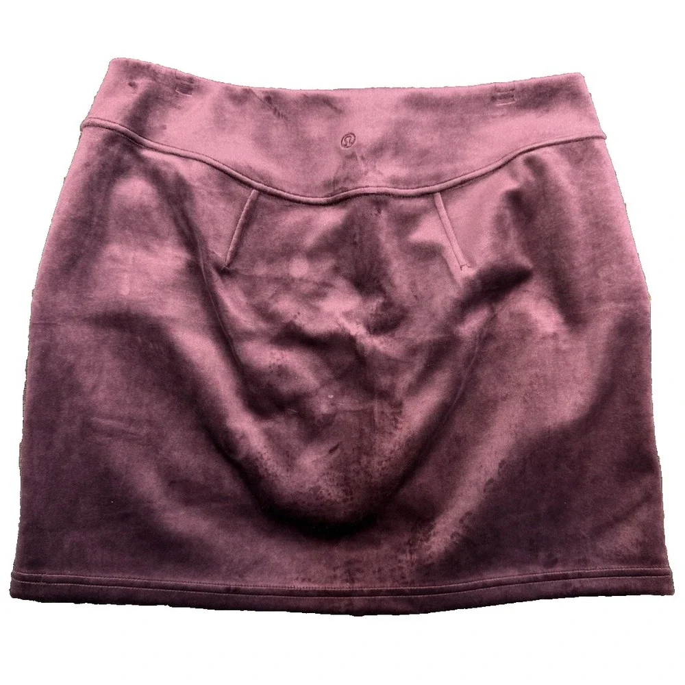 NWT Lululemon Scuba High-Rise Mini Skirt Velvet Garnet Tennis Women's Size Large